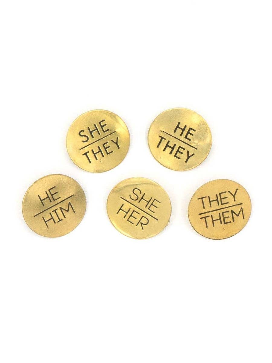 Fair Anita - Wholesale Lapel Pin/Button - Pronoun Pins - Brass10