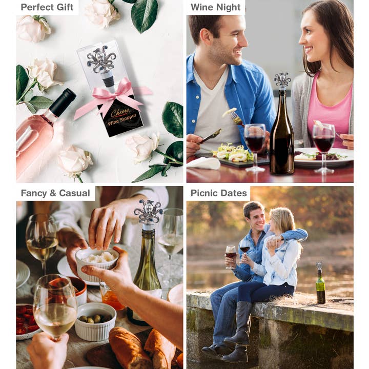 Cota Global - Wholesale Wine Stopper - Wine Stopper - Metal Octopus3