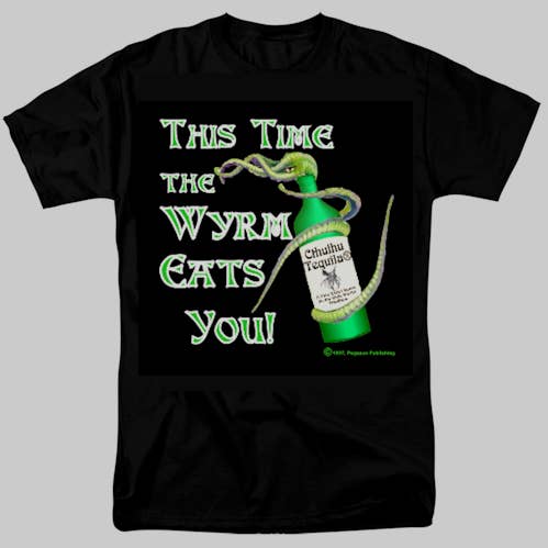 Cthulhu Tequila T-Shirt for wholesale by Pegasus Publishing