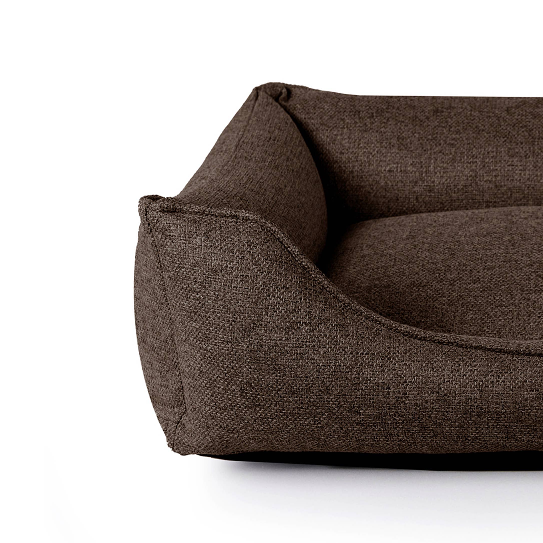 BAGANE - Wholesale Pet Bed - Cat/Dog - Dauphine - Luxury dog/cat basket, in chocolate fabric3