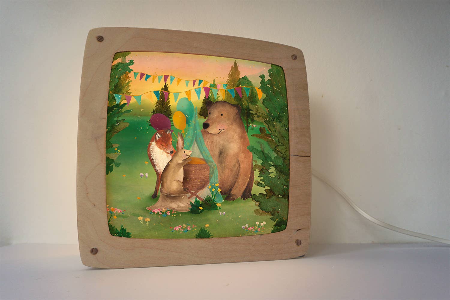 Lotte Drouen - Wholesale Night Light - Forest animals and cradle0