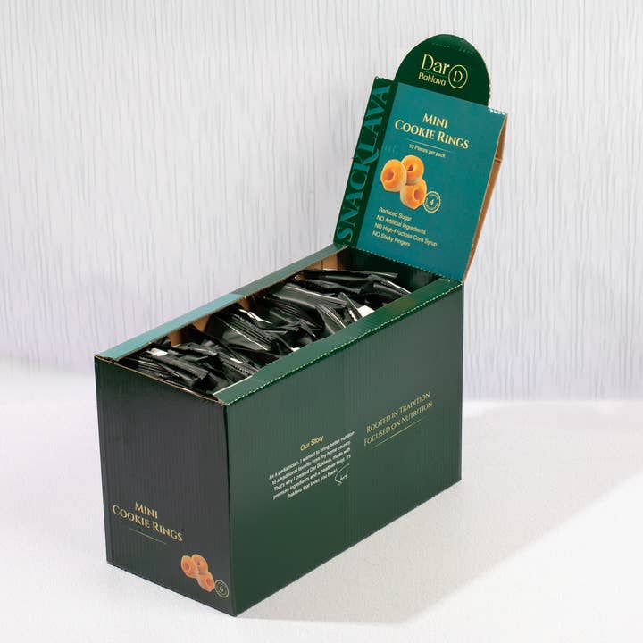 Dar Baklava, LLC - Wholesale Cookie - Mini Cookie Rings - Snacklava® | 20 Pack1