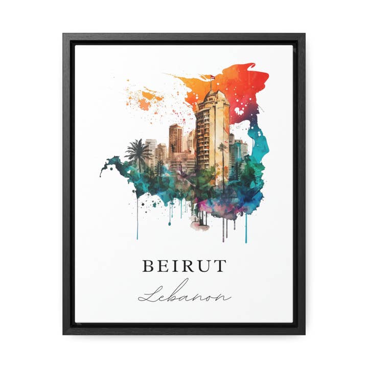 Beirut Lebanon Wall Art - Lebanon Print for wholesale by Premium Travel Art