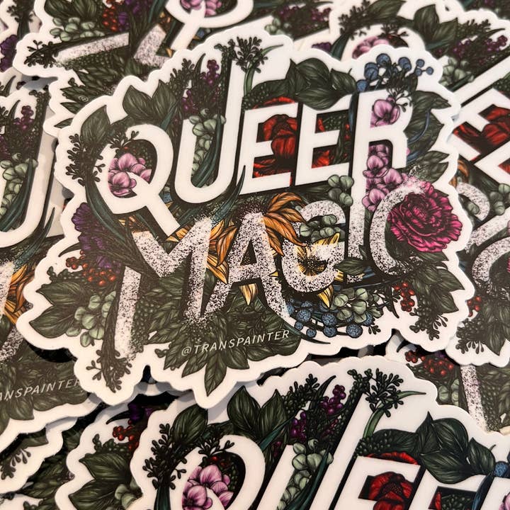 Transpainter - Wholesale Sticker - Queer Magic Sticker | LGBTQ+ Pride Bumper Stickers
