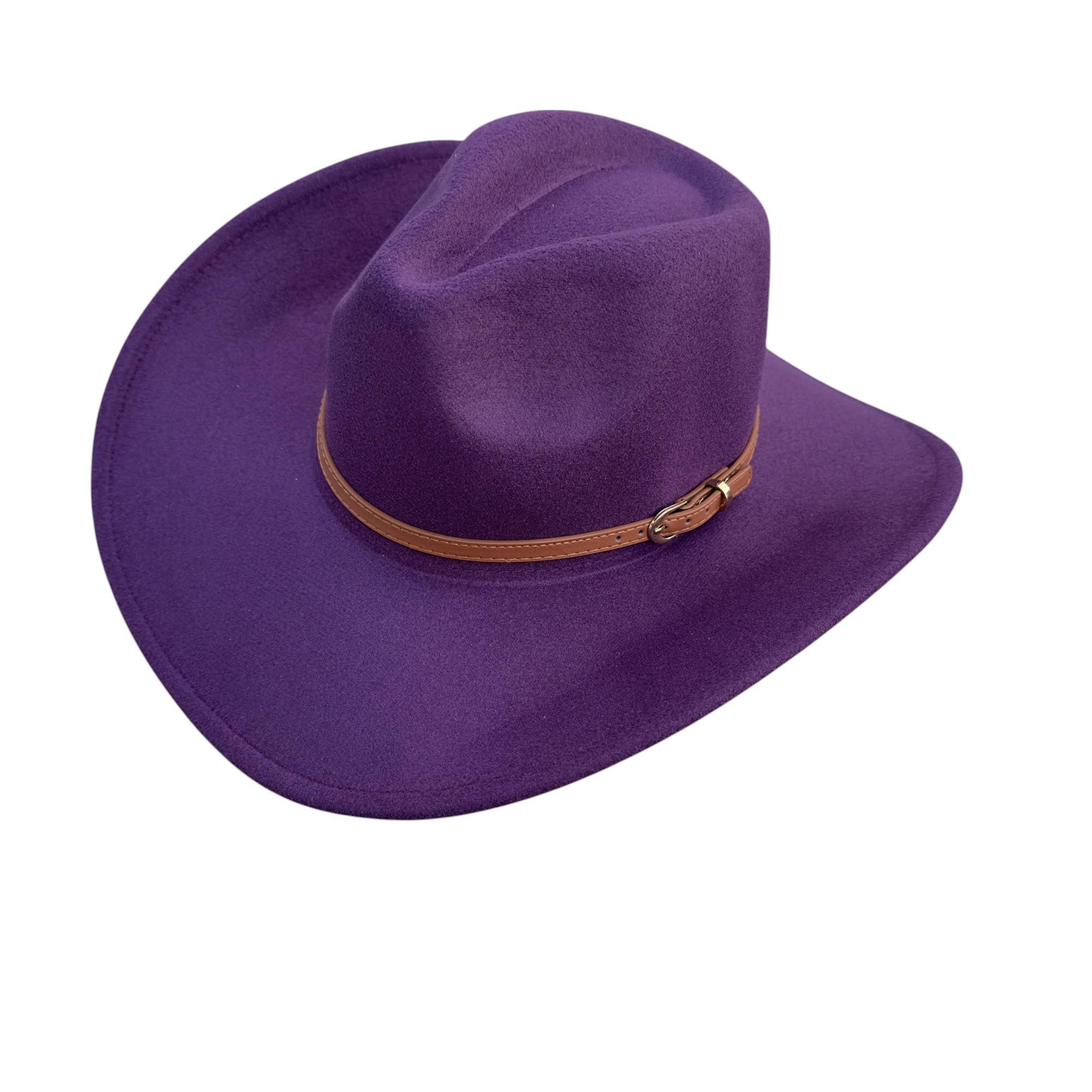 Portia Hat - Wholesale Cowboy Hat - Women's - Vegan Cowboy Hat – Western Charm with Belt Detail13
