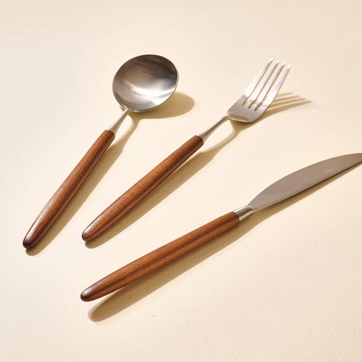 Korea Table - Wholesale Assorted Cutlery Set - Honey Maple Cutlery21