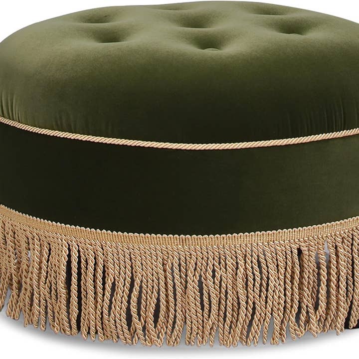 Jennifer Taylor Home - Wholesale Ottoman - Yolanda 24" Round Upholstered Accent Ottoman
