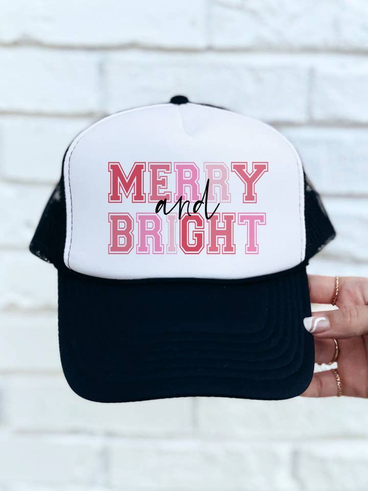 Merry & Bright Trucker Hat for engroshandel hos Tickled Teal