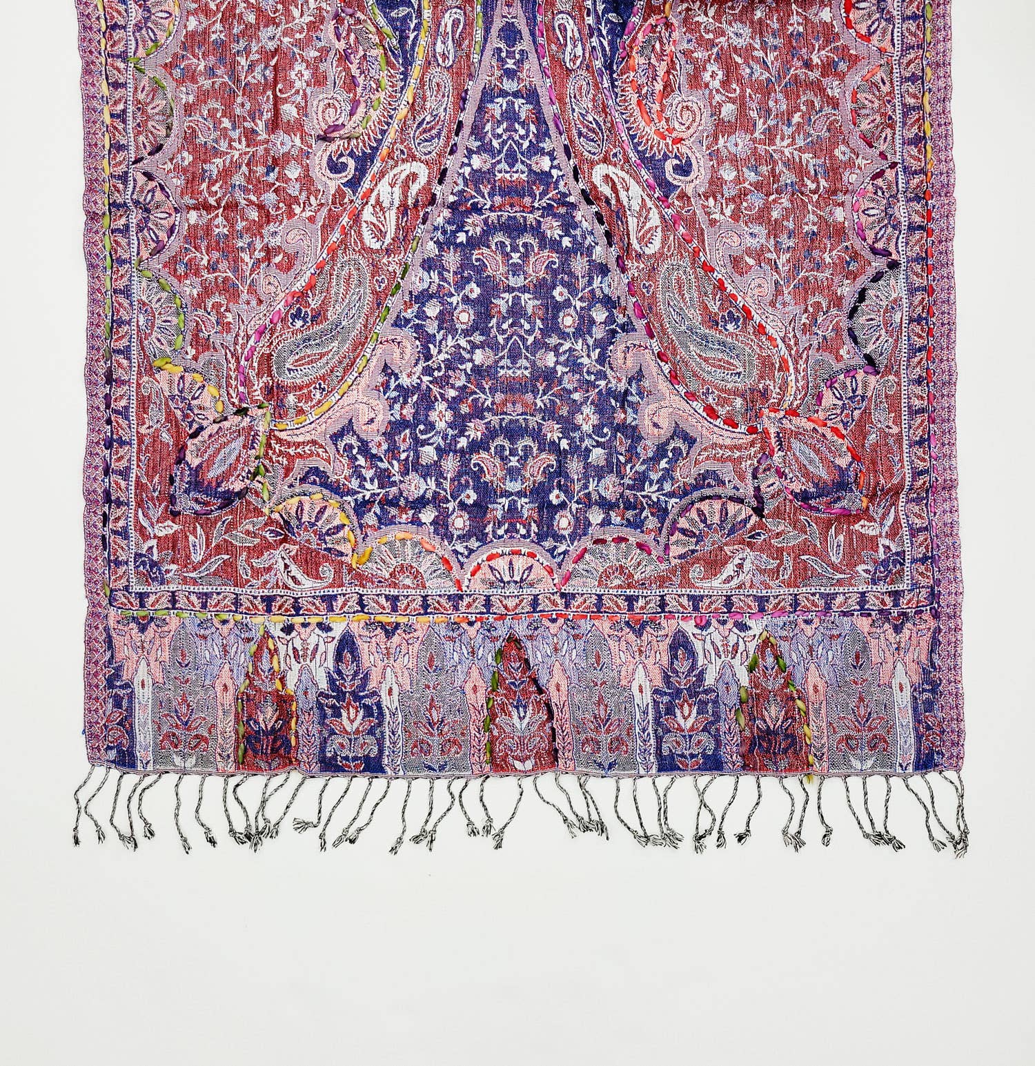 Raj Trading & Imports (USA) Inc. - Wholesale Scarf - Women's - Amanda Thick Stitch Embroidered Scarf Shawl21