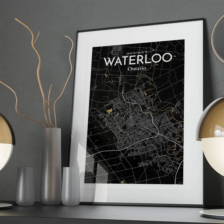 OurPoster.com - Wholesale Poster - Waterloo City Map Poster246