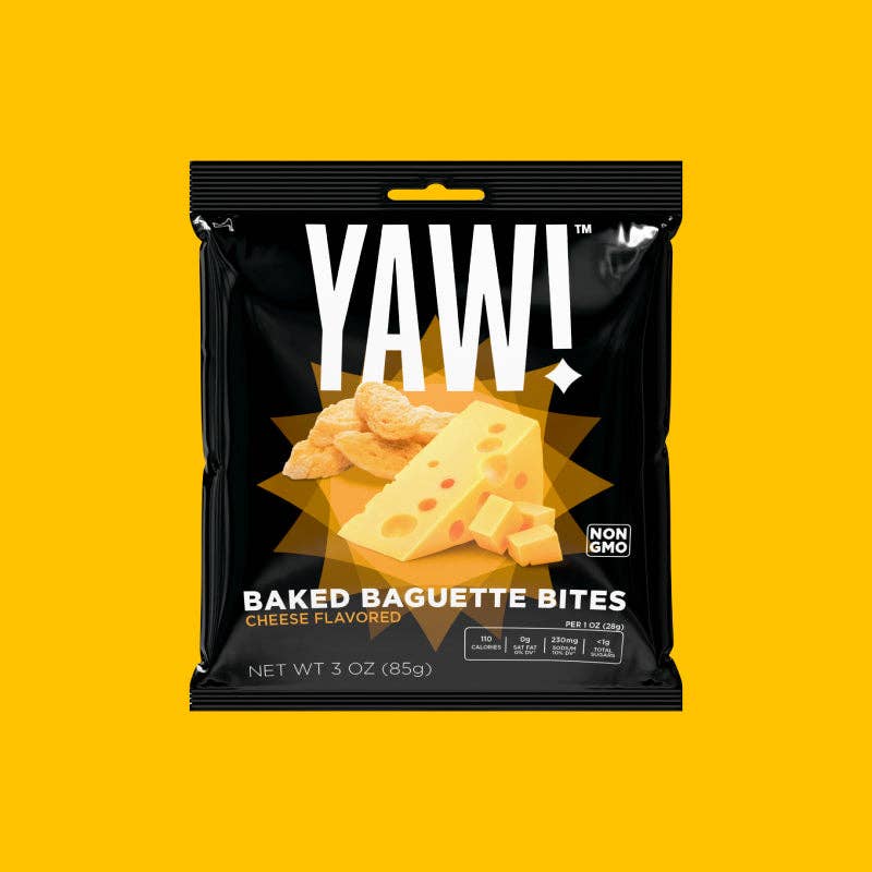 YAW snacks - Wholesale Puffed Snack - YAW! Cheese Flavored Baked Baguette Bites Snack 3oz2