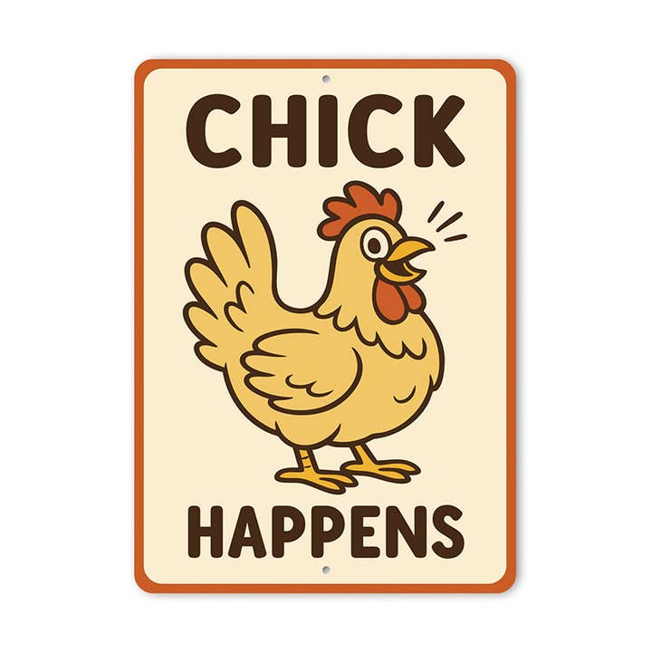Kylling Sker Aluminiumskilt Sjovt Hønsehus Gårdsdekoration for engroshandel hos Lizton Sign Shop, Inc