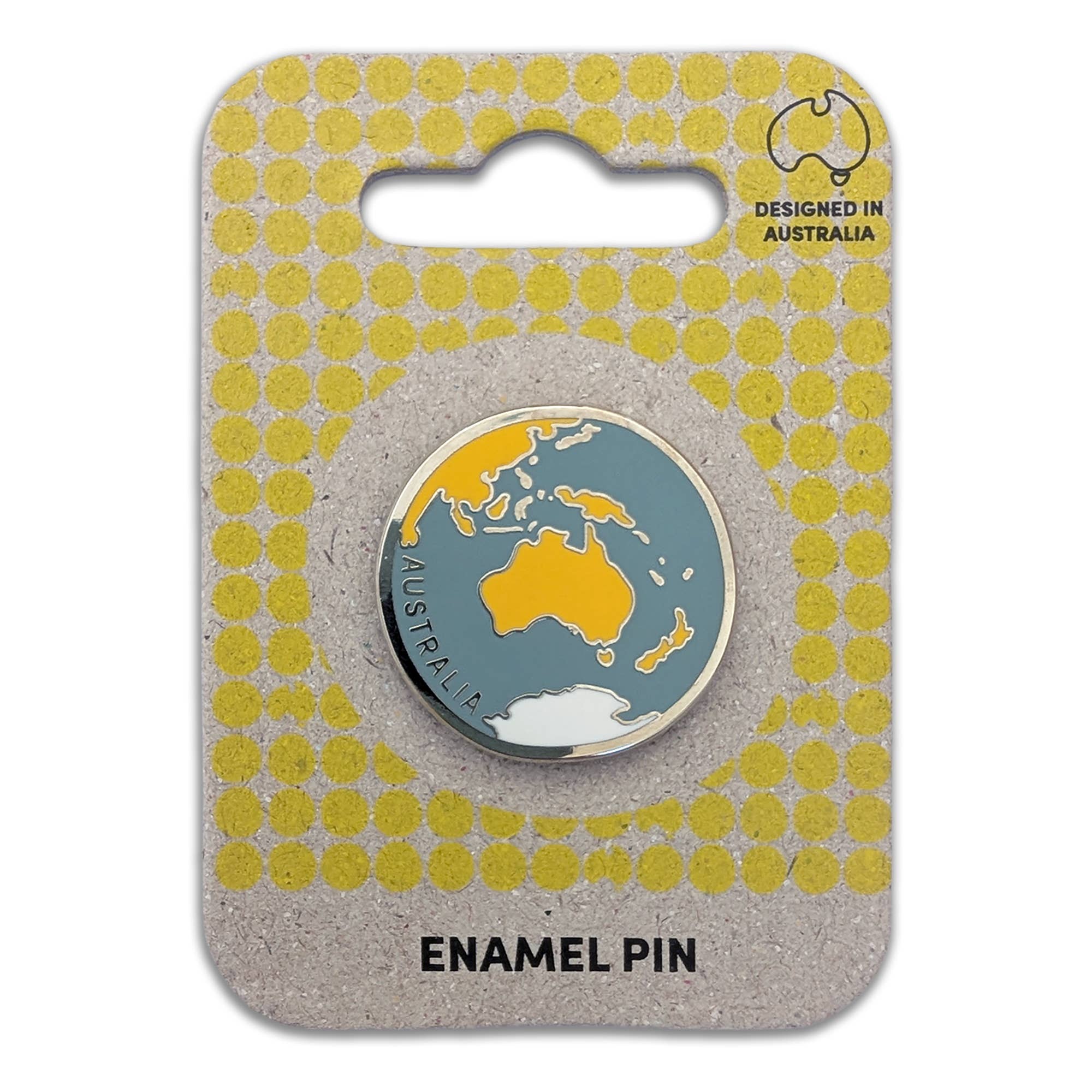 Bushpress - Wholesale Lapel Pin/Button - Earth enamel pin, orange 1