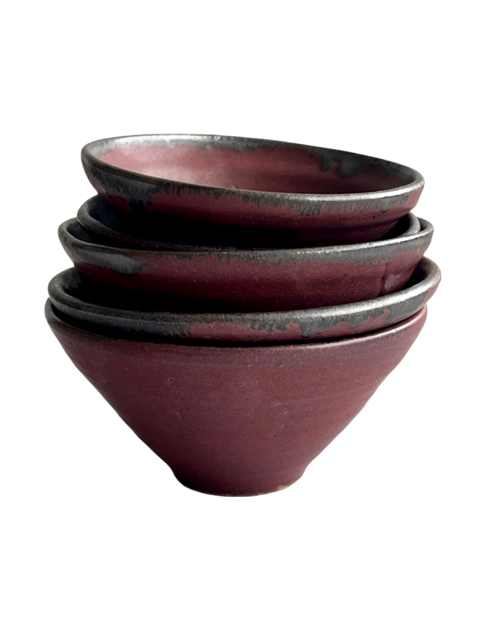 Gina DeSantis Ceramics - Wholesale Condiment/Dip Bowl - Luna Mini Dip Bowl Set 4
