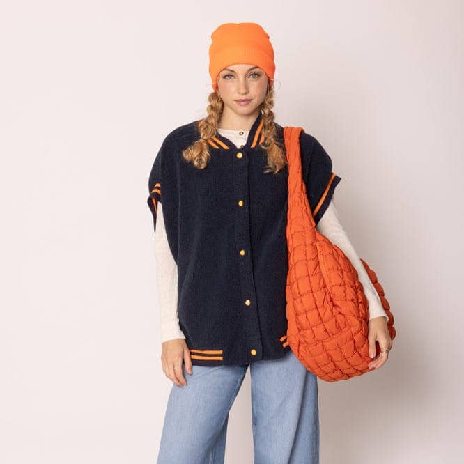 QCV420019 College Colors Sherpa Varsity Vest and other Purchase Wholesale jaket varsity. Free Returns & Net 60 Terms on Faire trending on Faire.