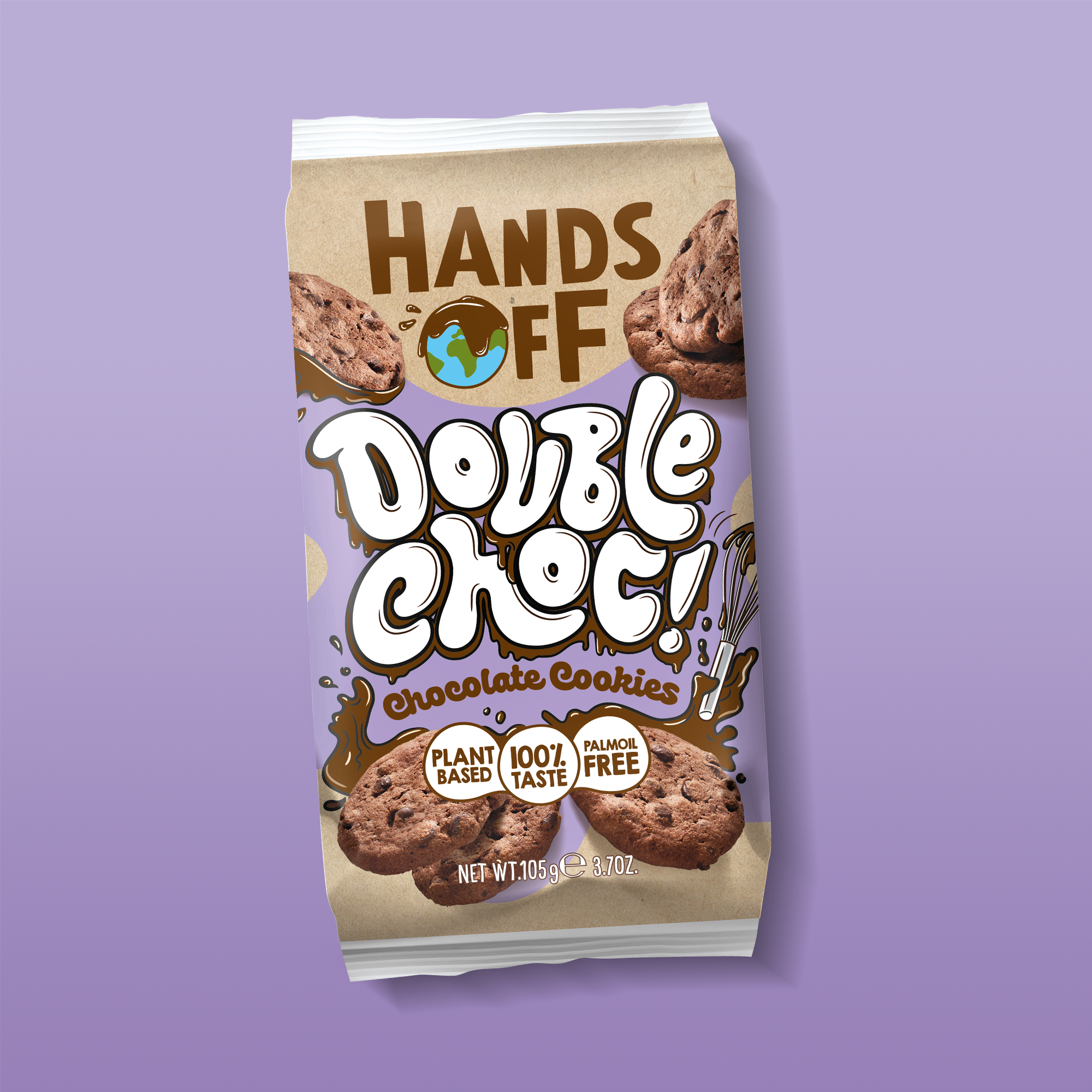 Hands Off - Wholesale Cookie - Double Choc Plant-Based Cookies0