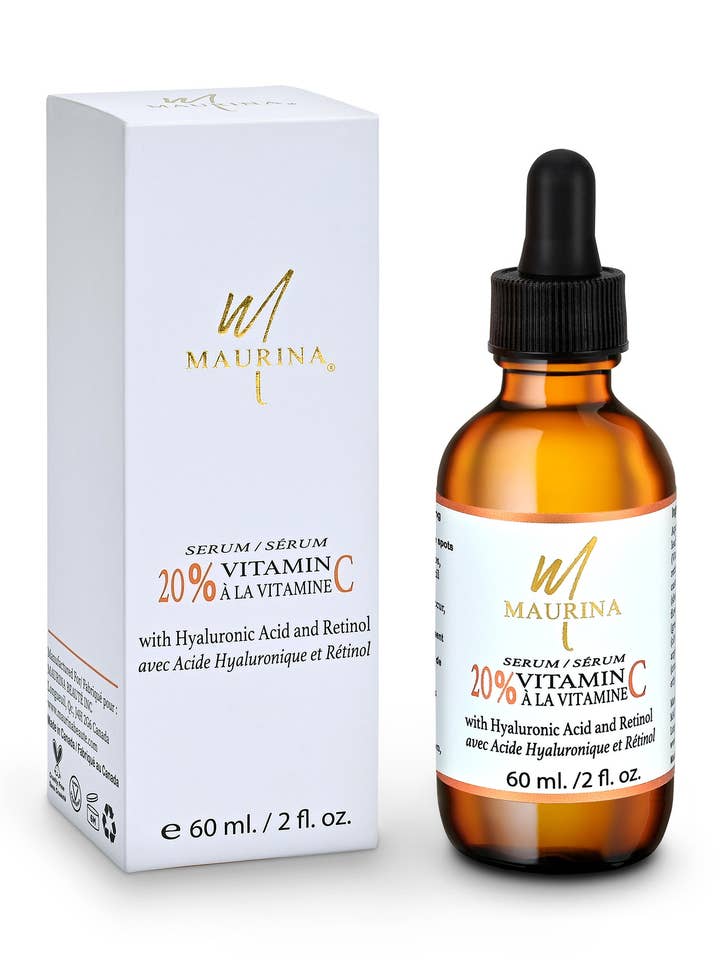 20% Vitamin C Serum With Hyaluronic Acid And Retinol for wholesale by MAURINA BEAUTE INC