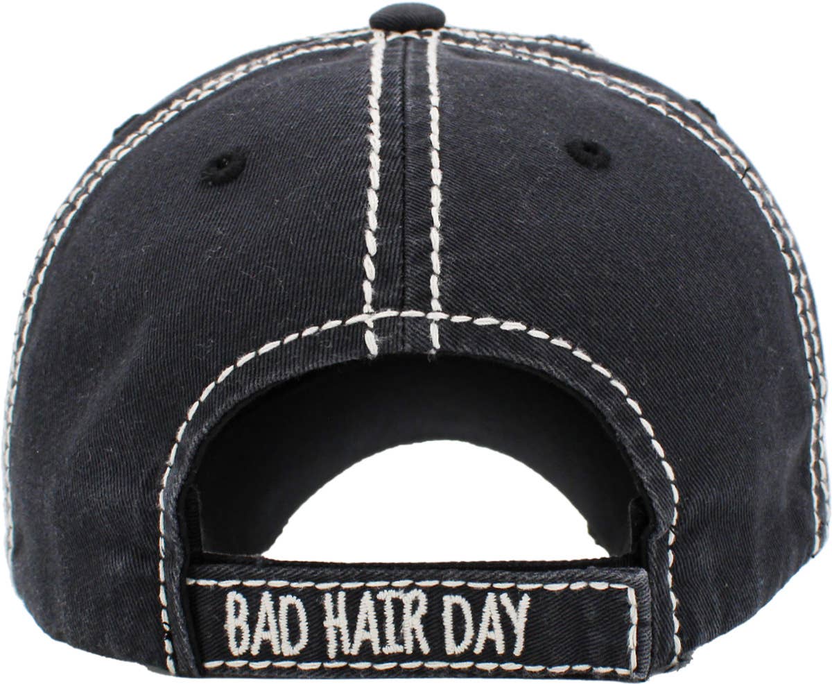 KBETHOS - Vendita all'ingrosso Cappellino da baseball - Donna - Berretto a sfera vintage lavato Bad Hair Day2