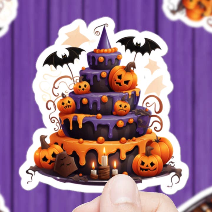 Halloween tårta klistermärke för wholesale av Mystical Clarity