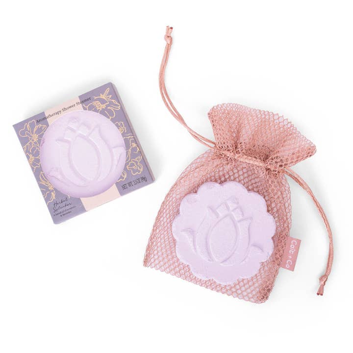 Wild Blossom: Shower Steamer - Chamomile & Lavender for wholesale by Cait + Co