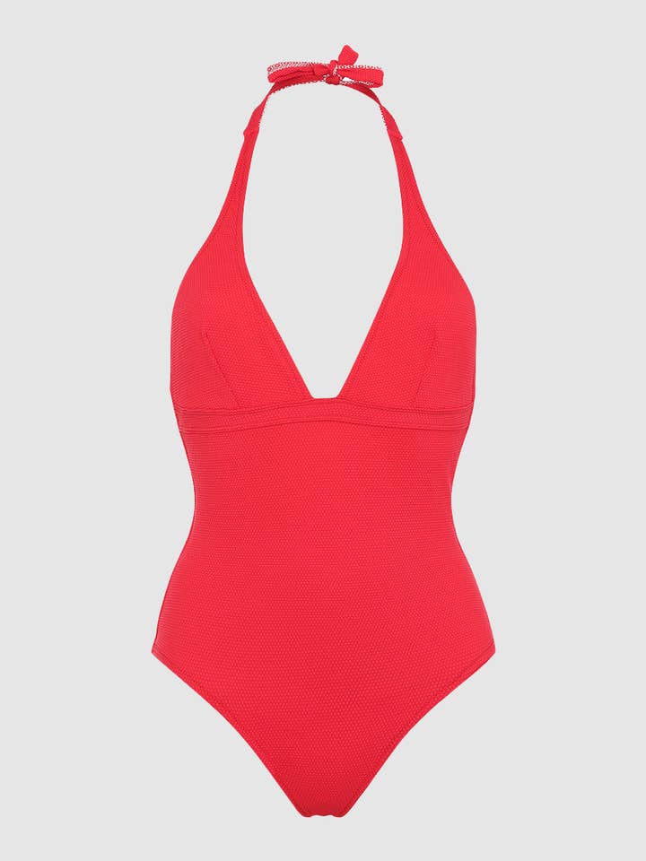 Sumba Red Azulejos 1-delt badedragt for engroshandel hos GILI'S