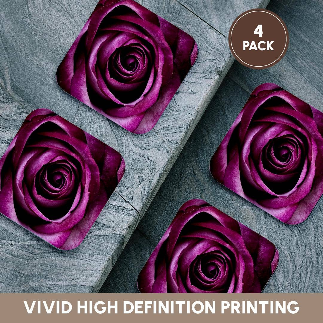 3dRose – Engroshandel Bordskånere – 3dRose, Billede af Makro Blommefarvet Rose Med Alle Dens Lag, Bordskåner12