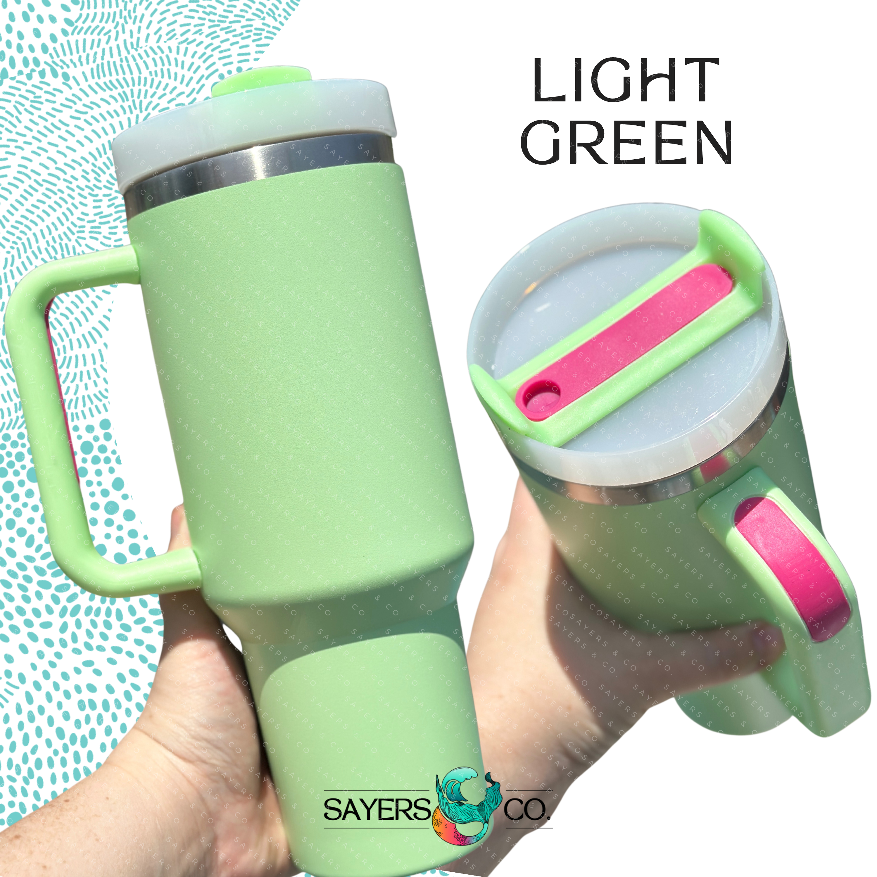 Sayers & Co. - Vente Gourde/bouteille isotherme - Gobelet isolant à paroi double avec couvercle à vis 40 oz (1,18 L) version 2.0 - prêt à personnaliser7