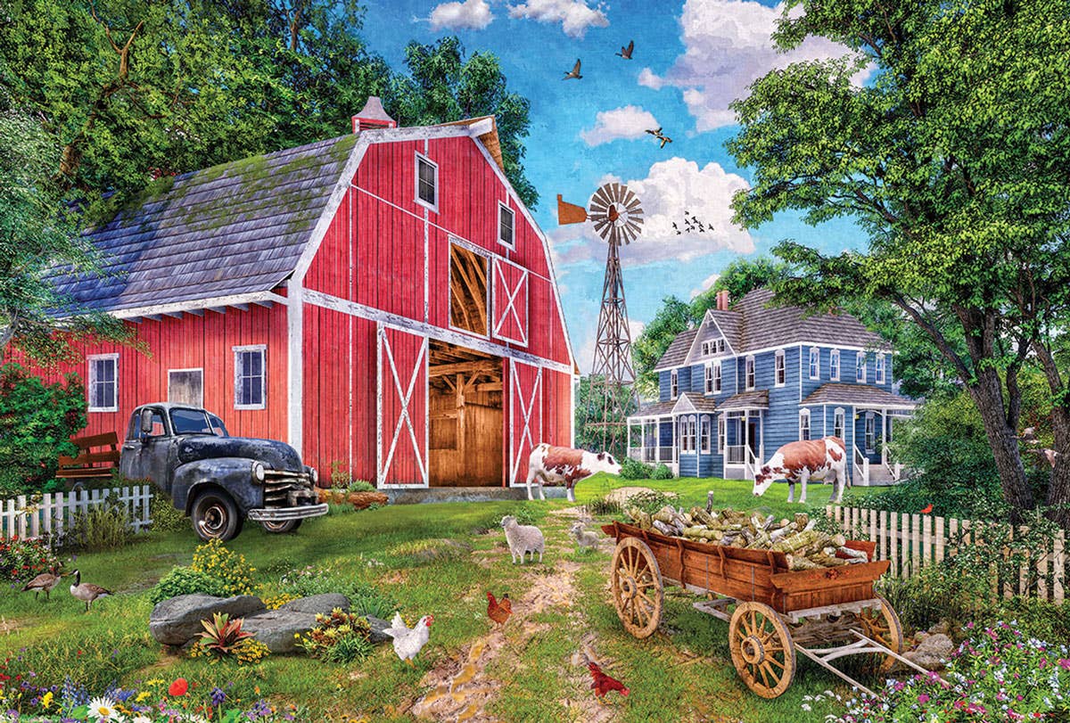Eurographics Puzzles Canada - Vente Puzzle – adulte - Grange familiale en étain1
