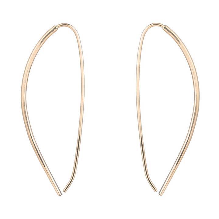 Mercury Pull-Through Hoop Earrings for wholesale by Colleen Mauer Designs