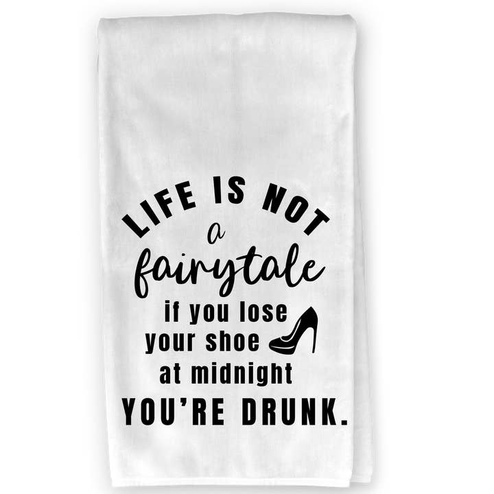 Drink Ink Kitchen Towel - Fairytale for wholesale by The Buffalo Works