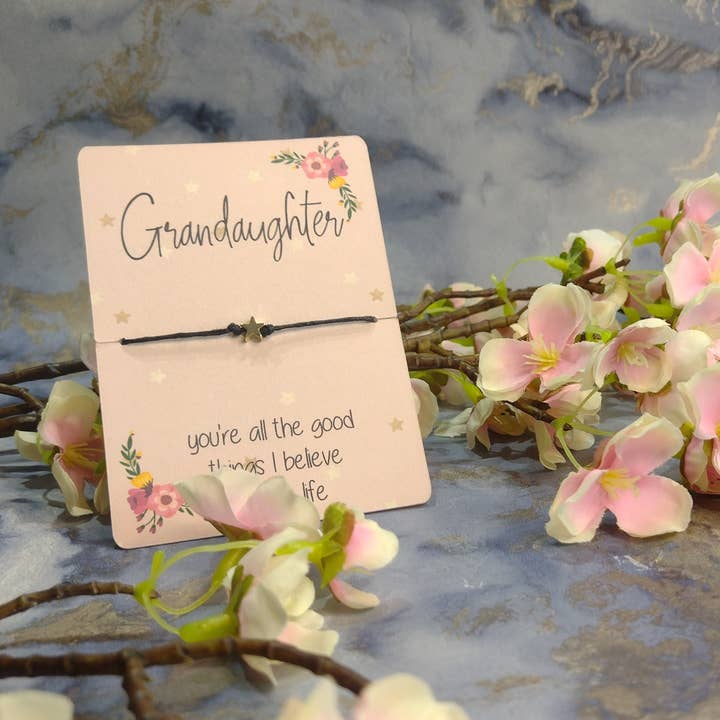 Granddaughter Wish Bracelet for wholesale by Rose Blossom Gifts