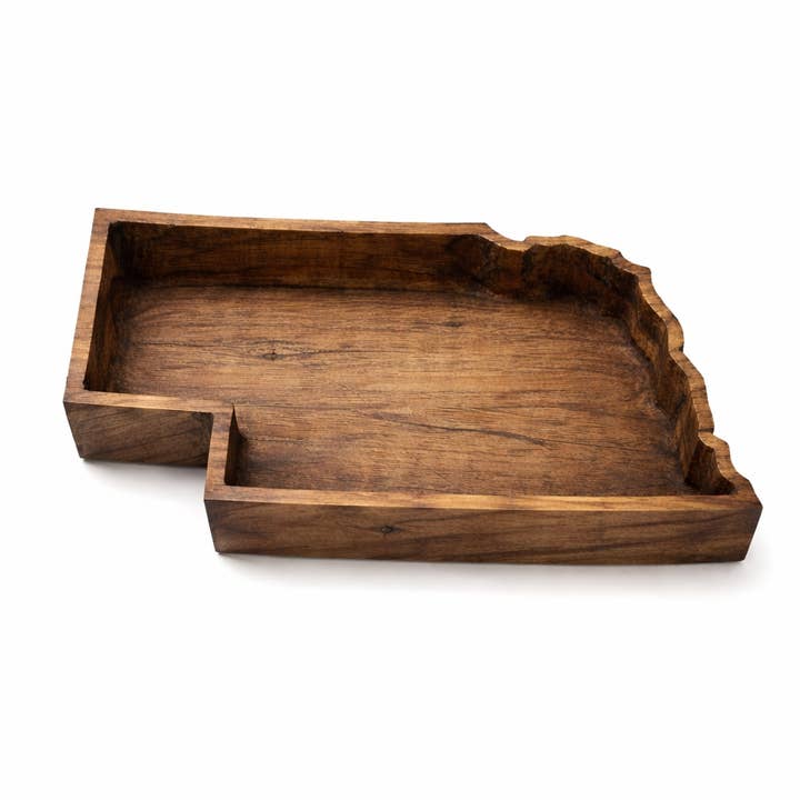 Nebraska State Safe Farmhouse Candle Ready Wood Bowl for wholesale by Wood Bowl Candle Supply