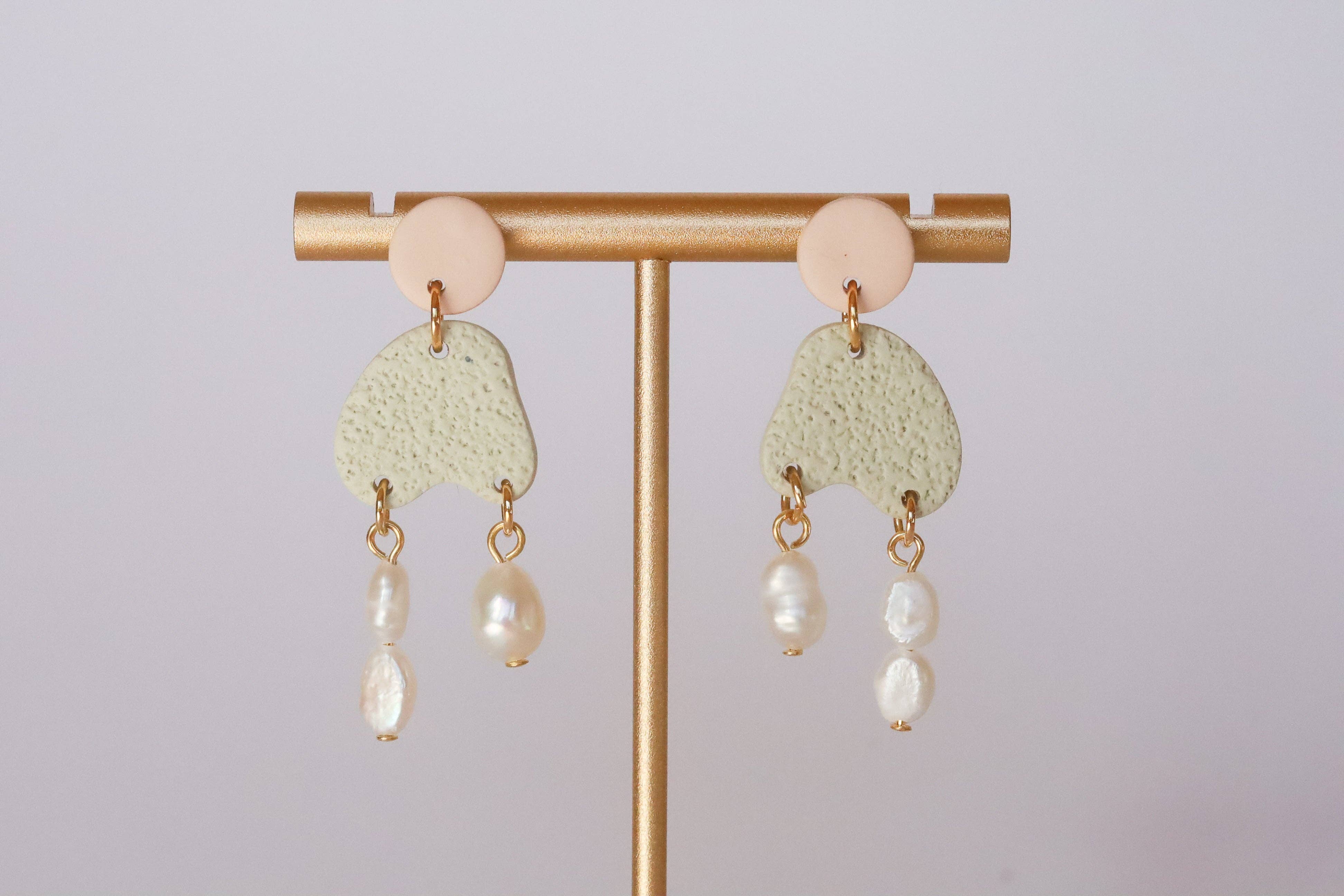 Rainbow's Clay - Wholesale Dangle Earrings - Pearl Drops10