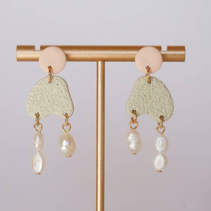 Rainbow's Clay - Wholesale Dangle Earrings - Pearl Drops10