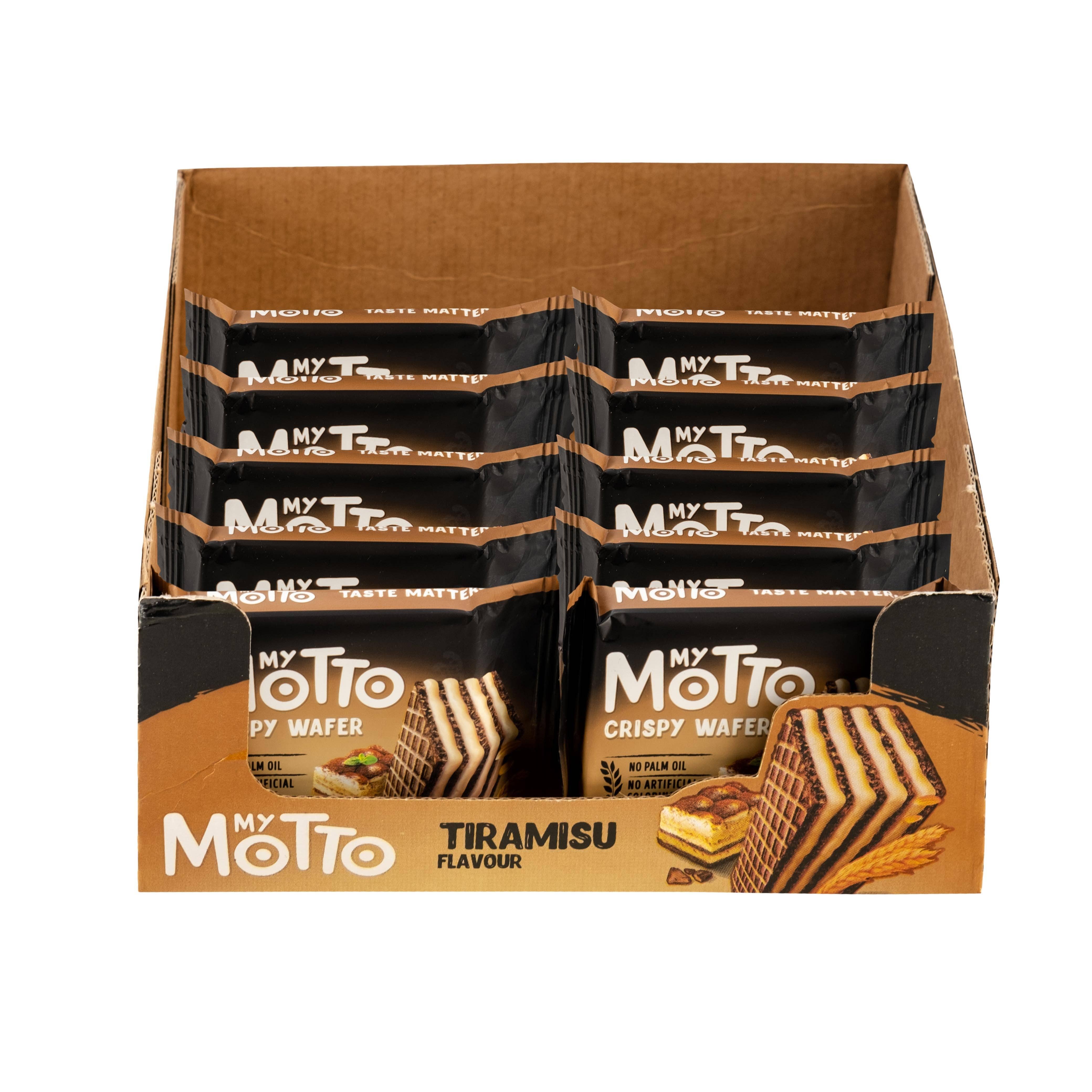 Global Bite Co - Wholesale Cookie - My Motto 3 pack Tiramisu Wafers 10ct (European)3