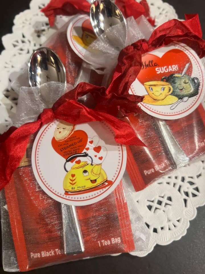 Vintage Valentine Tea Bag for wholesale by Our Designer