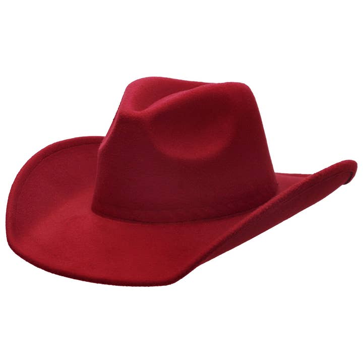 Cap Zone - Wholesale Cowboy Hat - Unisex - Blank Solid Felt Yeehaw Cowboy Hat2