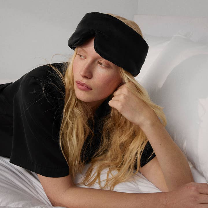 Vægtet silke søvnmaske for engroshandel hos LUNYA