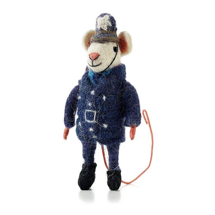 Sew Heart Felt - Wholesale Ornament - Police Officer Mouse