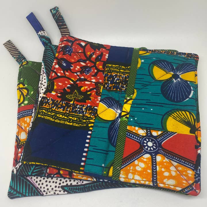 African wax print potholder for wholesale by World Peaces