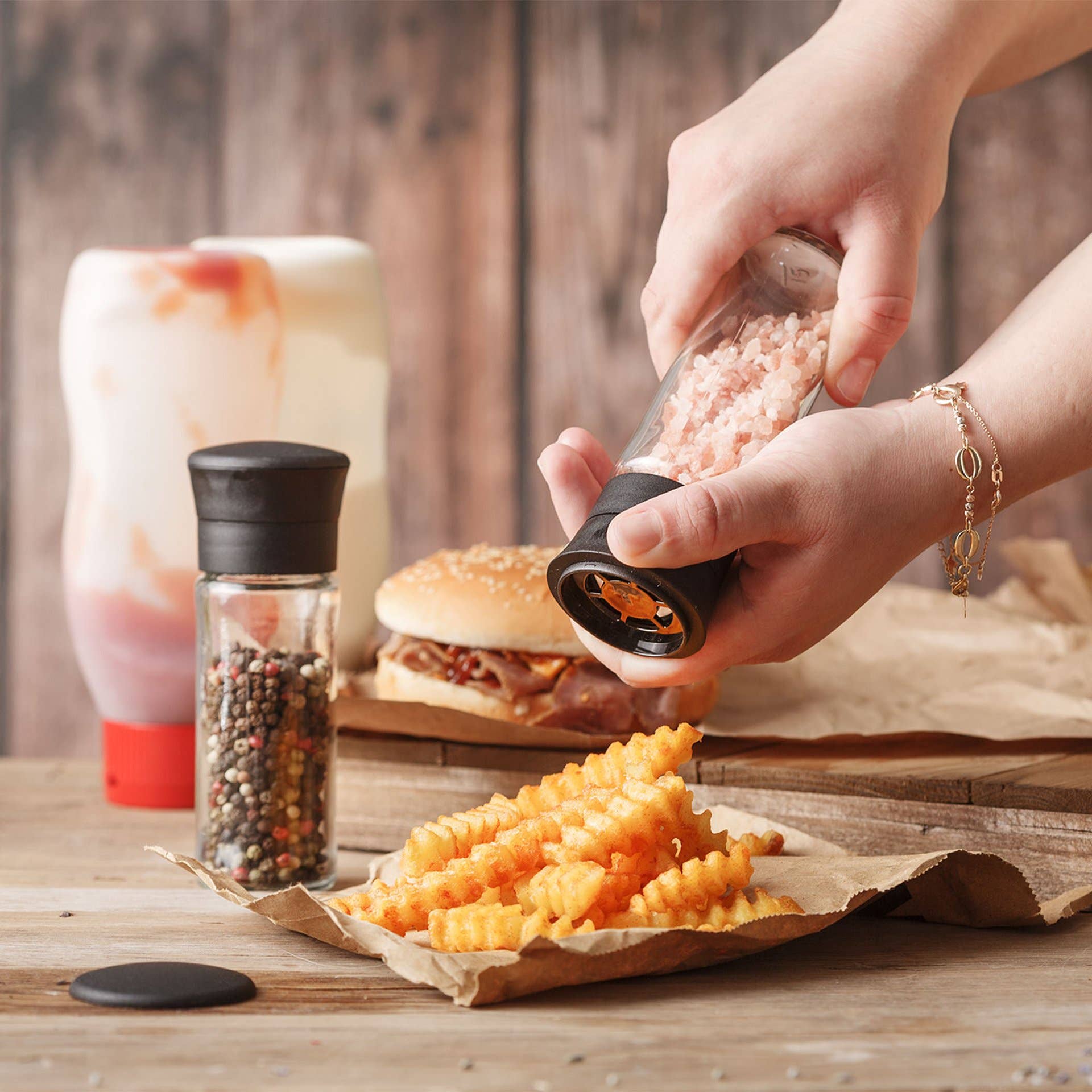 Crystalia - Wholesale Pepper Mill - Pepper Grinder with Ceramic Mechanism, Set of 24