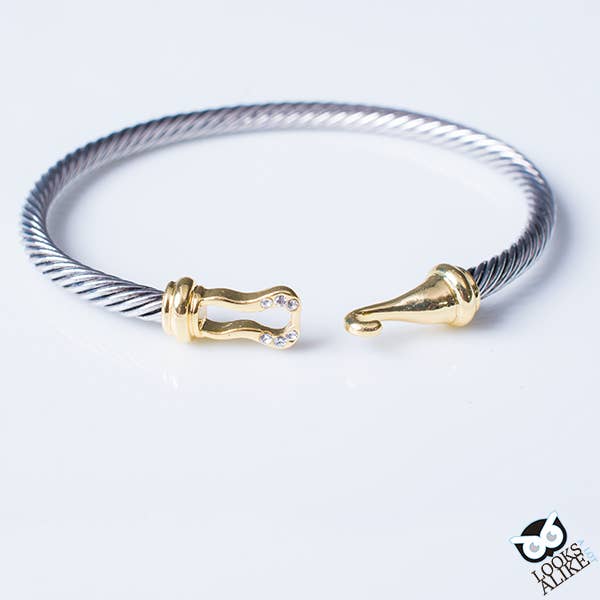 My Best Kept Jewelry - Wholesale Bangle Bracelet - Golden Hook Bangle