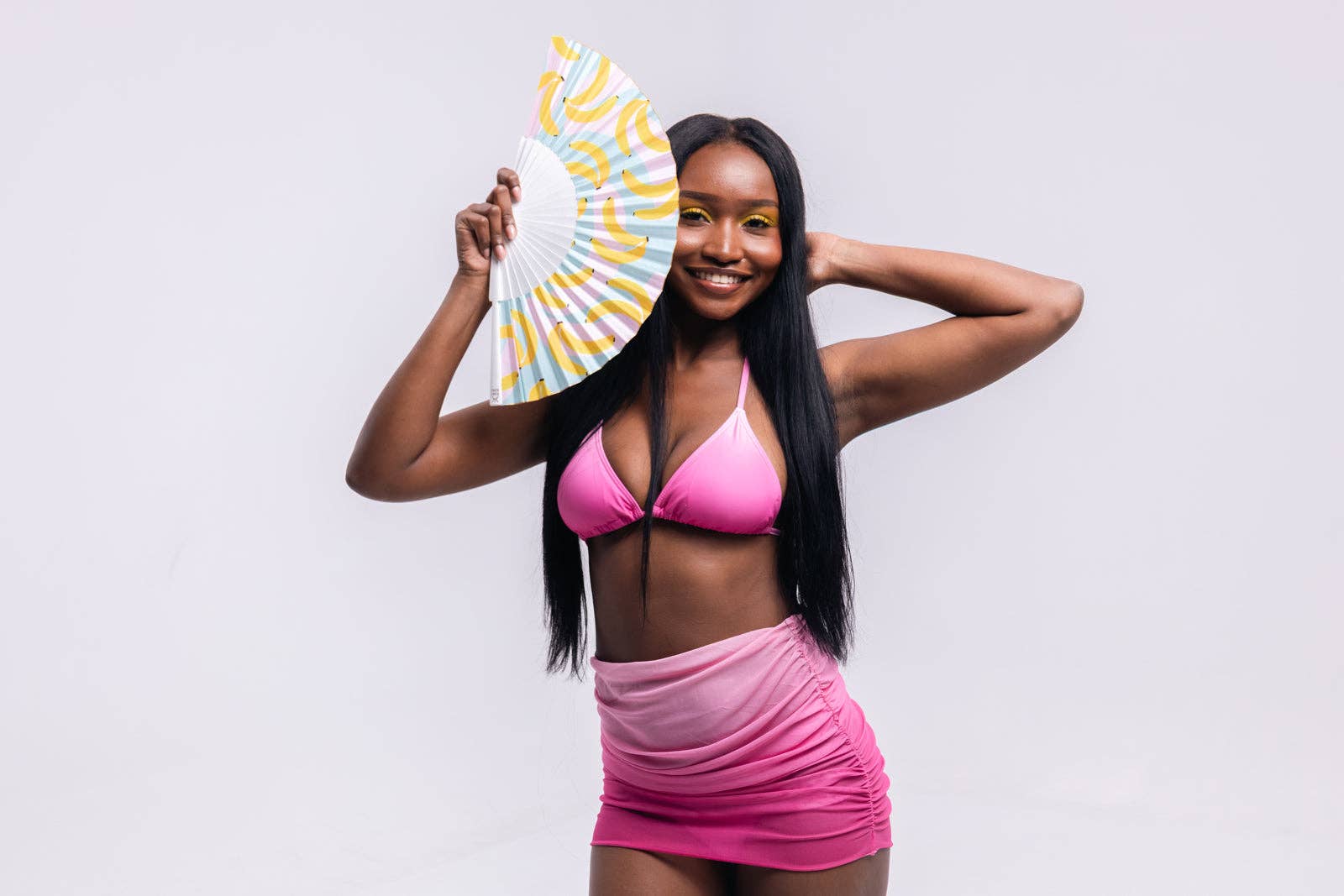 Khu Khu – wholesale Tillbehör – Banana Boomerang Handfläkt5