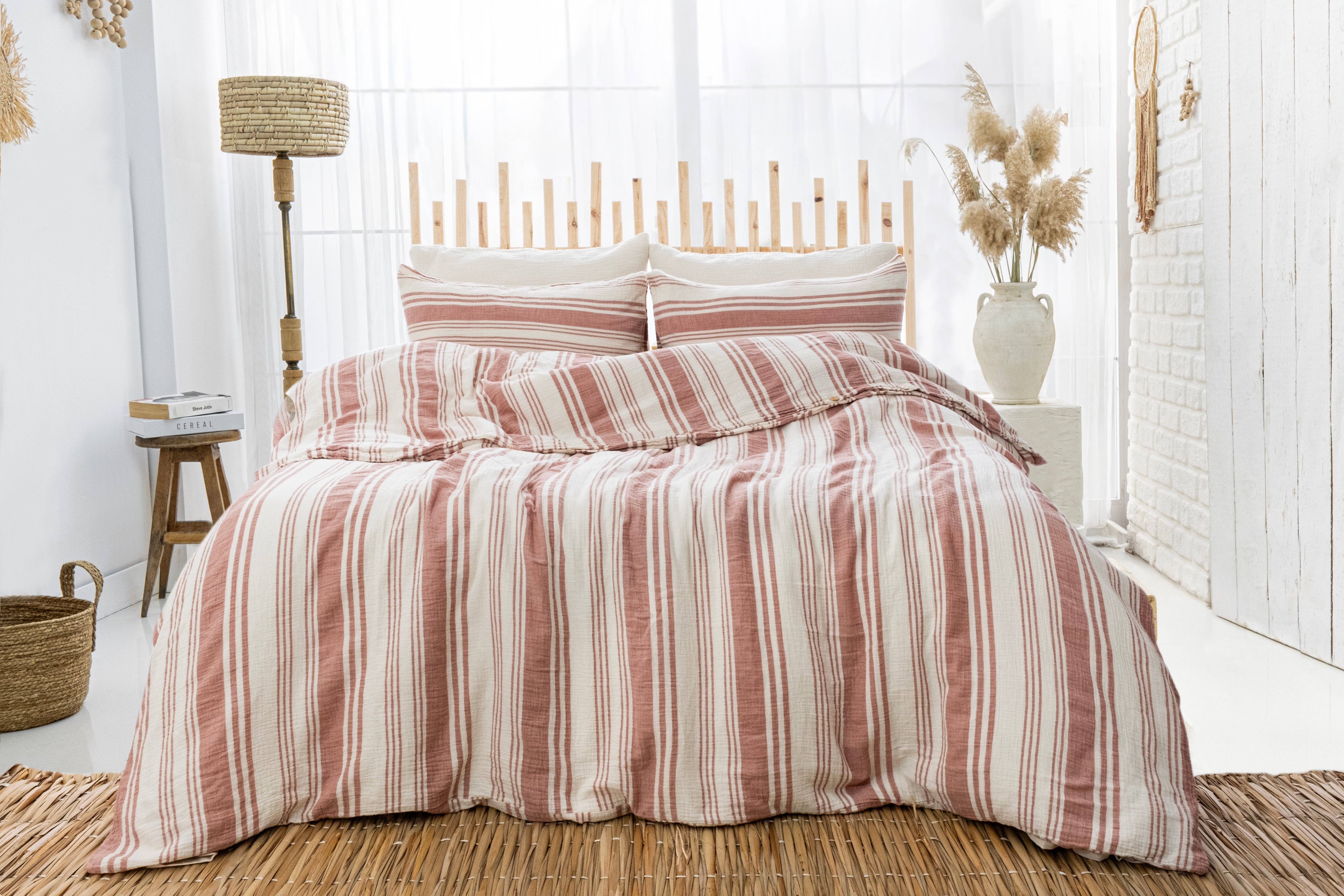 Naturloom - Wholesale Bedding Set - GOTS Certified Organic Muslin Duvet Cover Set with Fitted Sheet and Pillowcases – Hypoallergenic Cotton Bedding10