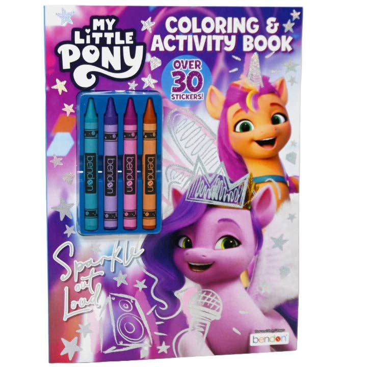 GreatBuy.com - Wholesale Coloring & Activity Book - Kids & Baby - MY LITTLE PONY G5 C&A WITH CRAYONS & STICKERS C/P 240