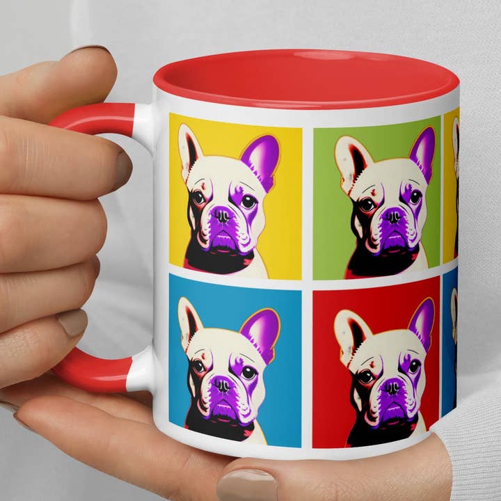 Tasse Frenchie 4 couleurs pour la vente par FunnyNikko