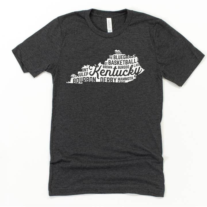 McCarty Branch Company - Venta al por mayor Camiseta serigrafiada - Unisex - Kentucky - Amor del Estado - Camiseta Graphic1