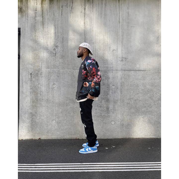 FreshHoods - Wholesale Bomber Jacket - Women's - Vintage Flowers Bomber Jacket3