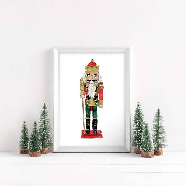 Imprimé Casse-Noisette pour la vente par Jennie Kilcup Watercolors