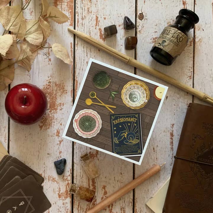 Illustration "Tasseomancy" for wholesale by Ceci Rjass Illustration